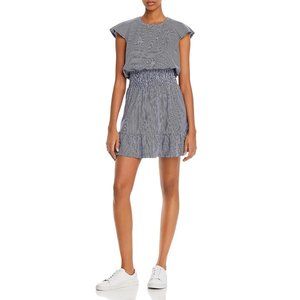 NWT Parker Womens Floral Ruffled Midi Dress Tessa Stripe Size L #13